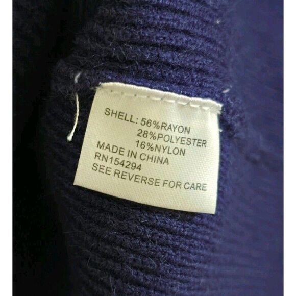 Moth Anthropologie Navy Red Stripe Sweater Size L Anchor Preppy - Picture 5 of 7